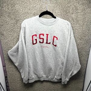 Gymshark Lifting Club Sweatshirt Womens XS Heather Gray Cotton GLSC Fleece Lined